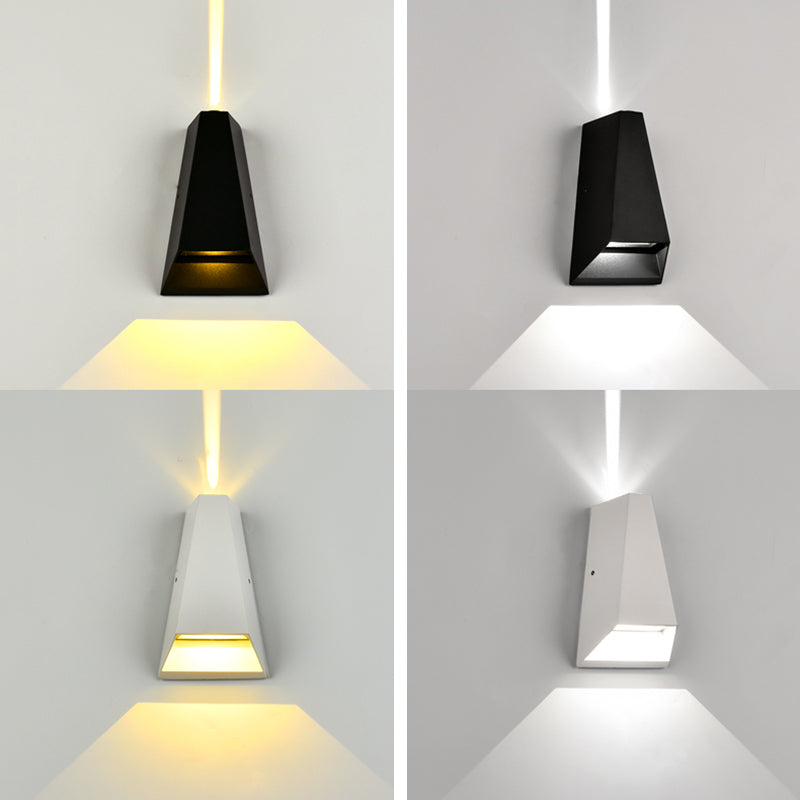 Moderno Minimalista Geométrico Geométrico ARRIBA LED MALA MEAL METAL 2 luces de luces 2 luces