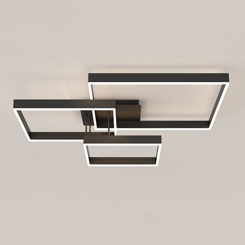 Woonkamer Nieuw modern LED-inbouwlicht Acryl Geometrisch 3-lichts plafondgemonteerd licht