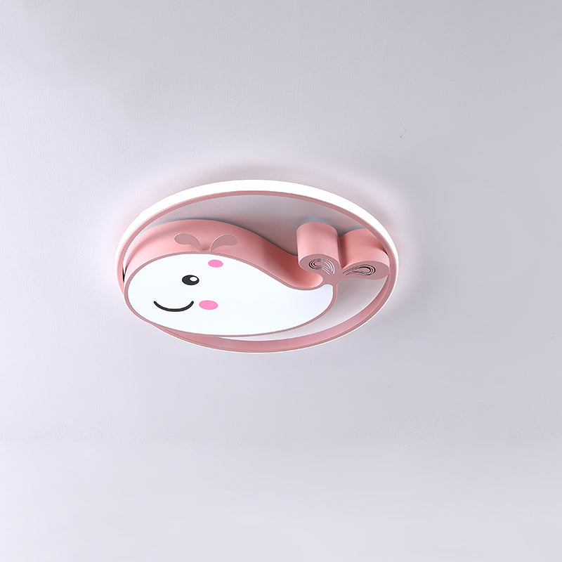 Children's room Flushmount Light Girl Bedroom Kindergarten Aisle Olphin Butterfly Cute Cartoon Creative Pink Eye Protection Lamps
