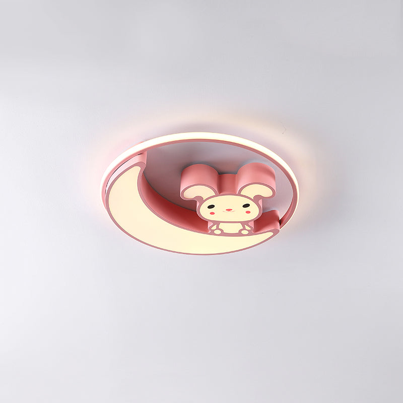 Children's room Flushmount Light Girl Bedroom Kindergarten Aisle Olphin Butterfly Cute Cartoon Creative Pink Eye Protection Lamps