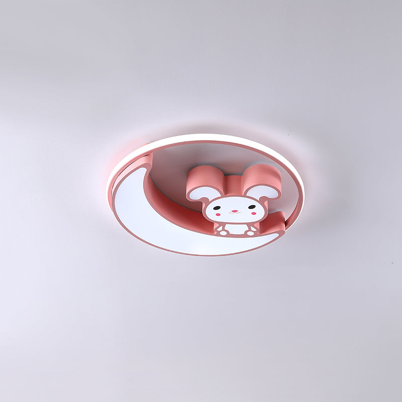 Children's room Flushmount Light Girl Bedroom Kindergarten Aisle Olphin Butterfly Cute Cartoon Creative Pink Eye Protection Lamps