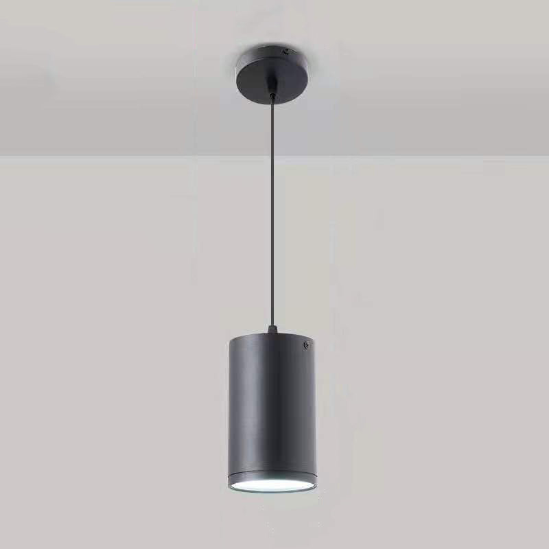 Lampada a pendente del corridoio Lampada del soffitto a LED Nordico con tonalità metallica cilindrica