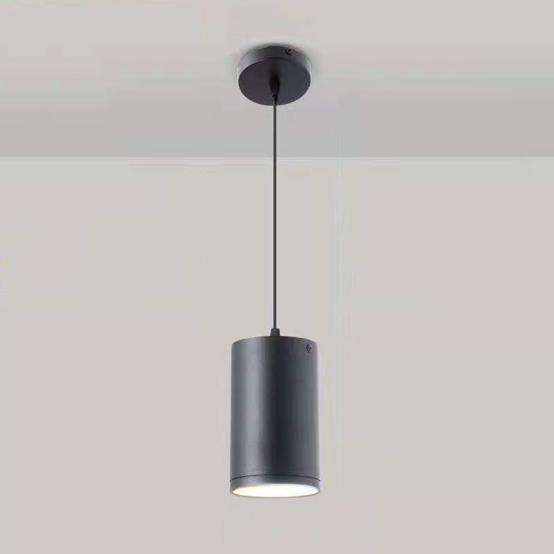 Lampada a pendente del corridoio Lampada del soffitto a LED Nordico con tonalità metallica cilindrica