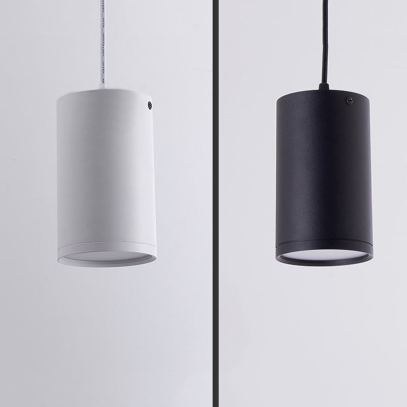 Lampada a pendente del corridoio Lampada del soffitto a LED Nordico con tonalità metallica cilindrica