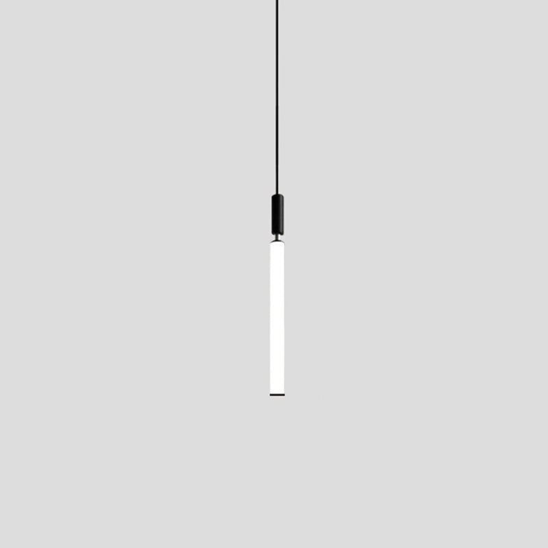 Lampada a sospensione del soffitto tubolare Minimalista Acrilico Black-White LED LEGGIO