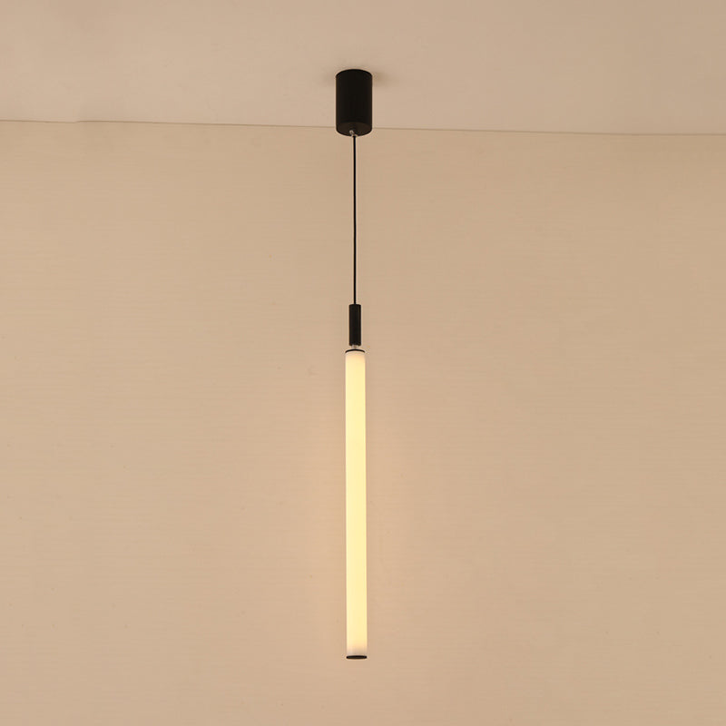 Lampada a sospensione del soffitto tubolare Minimalista Acrilico Black-White LED LEGGIO