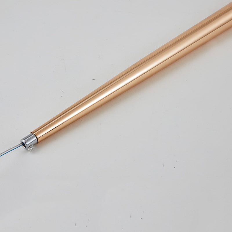 Goldene konische hängende Leuchte einfache 1-Licht-Metallheizbeleuchtung für Stab