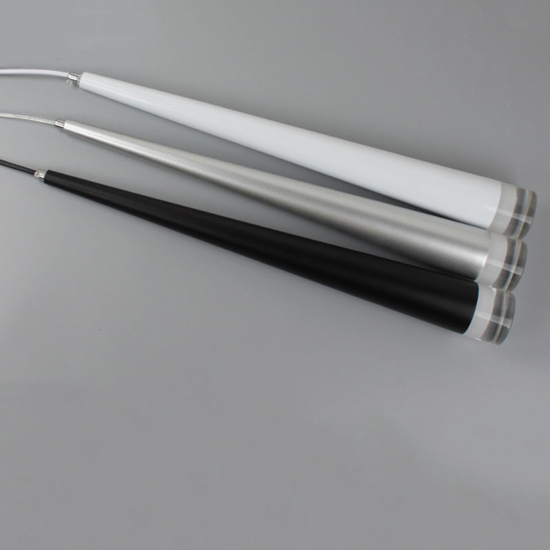 Minimalisme Conische led hangende licht moderne stijl lange kegelverlichtingsarmatuur met kristallen lampenkap