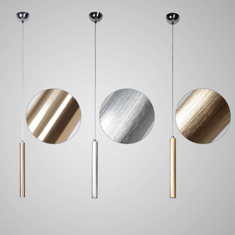 Minimalisme LED cylindrique Light Light moderne style Long Strip Éclairage de bande avec abat-jour en cristal