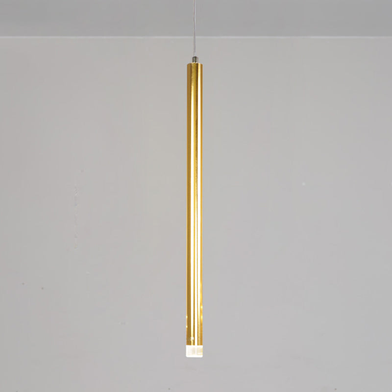 Minimalisme LED cylindrique Light Light moderne style Long Strip Éclairage de bande avec abat-jour en cristal