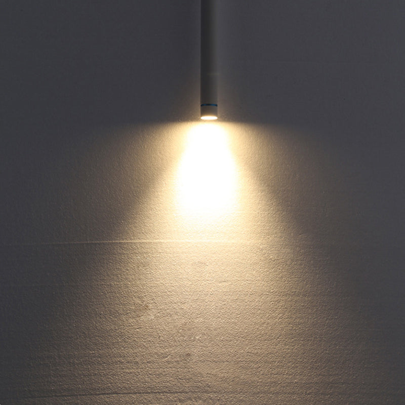 Minimalist Stick Shaped LED Downlight Aluminum Dining Room Suspension Pendant Light