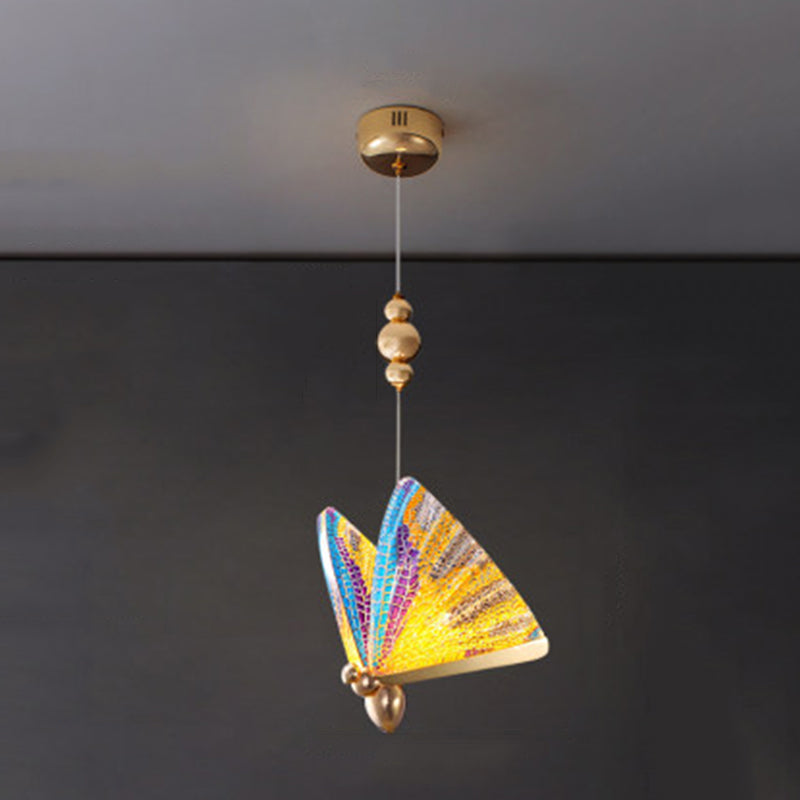 8.6 "brede acryl vlinder hangend licht leuntstijl eenvoud verlichtingsarmatuur voor coffeeshop restaurant