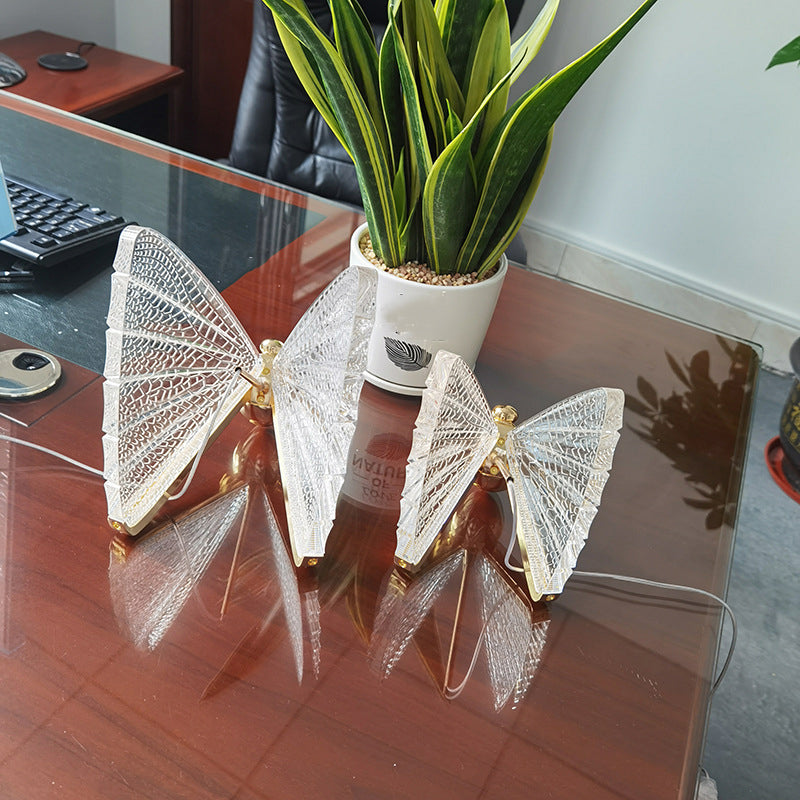 8.6 "brede acryl vlinder hangend licht leuntstijl eenvoud verlichtingsarmatuur voor coffeeshop restaurant