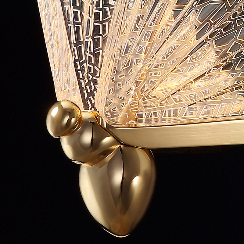 8.6 "brede acryl vlinder hangend licht leuntstijl eenvoud verlichtingsarmatuur voor coffeeshop restaurant