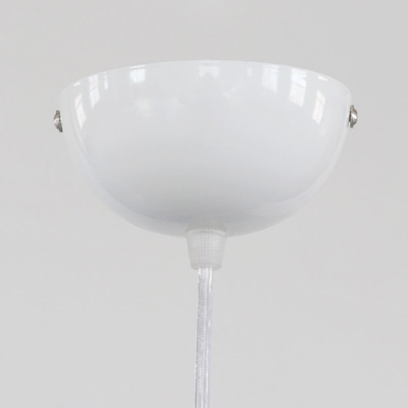 Onregelmatige gevormde zijden hanger lamp postmodern 1 bol witte ophanging licht voor woonkamer