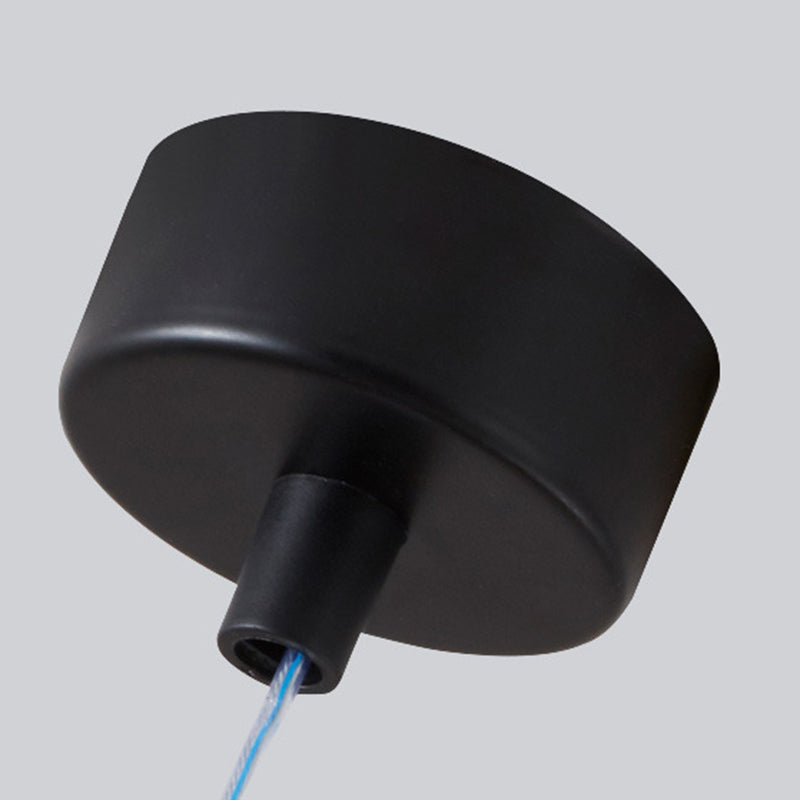 17.7 "H Noordse stijl LED hangend licht aluminium lange stripverlichtingsarmatuur met kristallen lampenkap