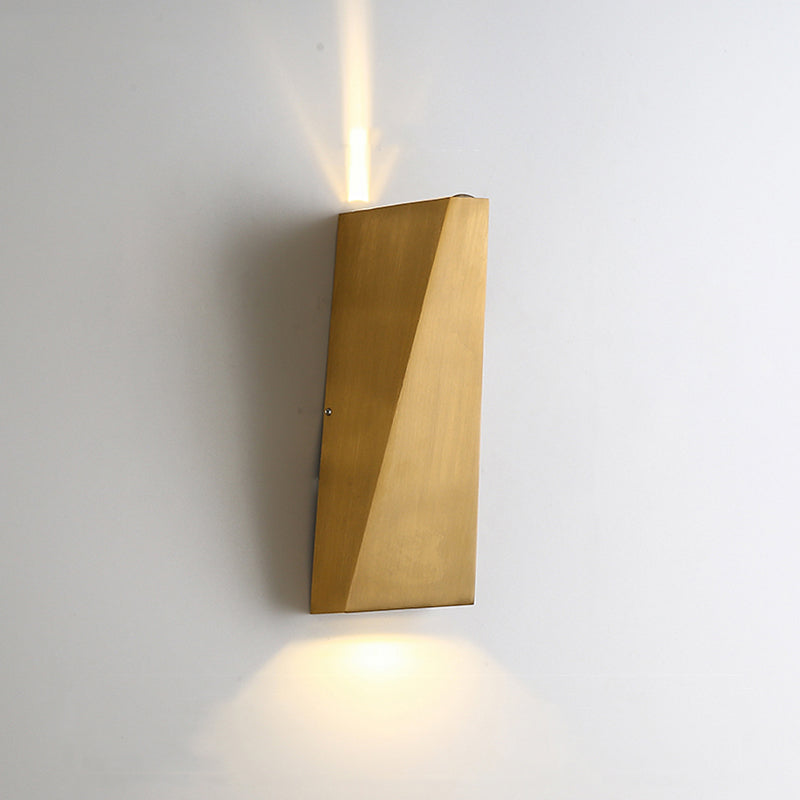 Modern Luxury Style Gold Geometric Wall Sconces Metal Wall Lighting Fixtures