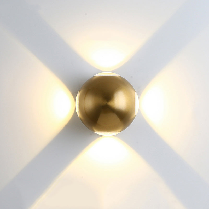 Modern Luxury Style Gold Geometric Wall Sconces Metal Wall Lighting Fixtures