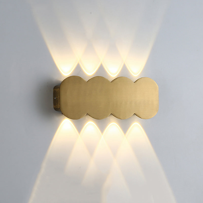Modern Luxury Style Gold Geometric Wall Sconces Metal Wall Lighting Fixtures