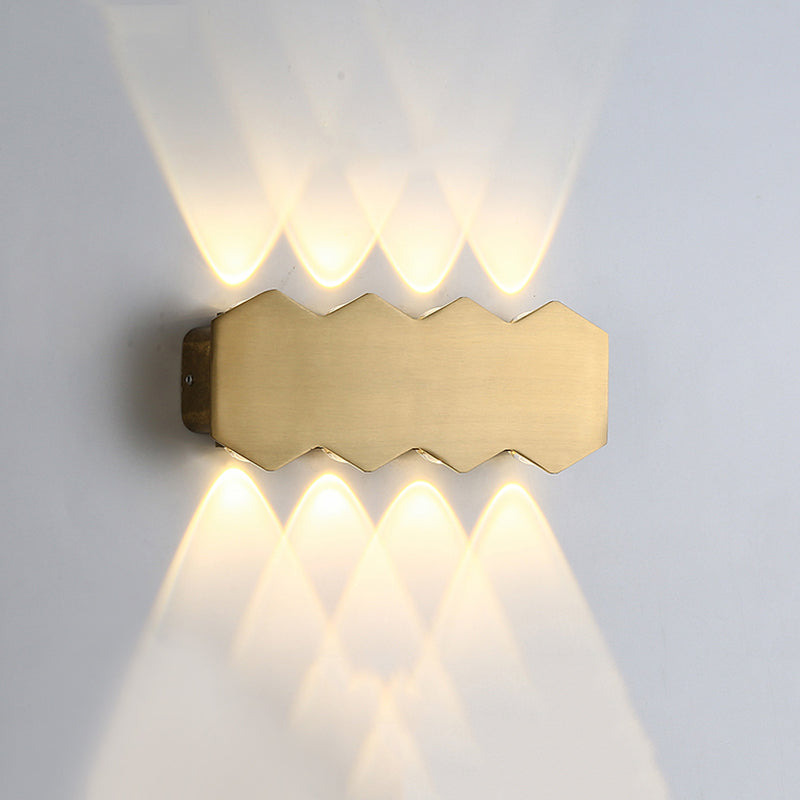 Modern Luxury Style Gold Geometric Wall Sconces Metal Wall Lighting Fixtures