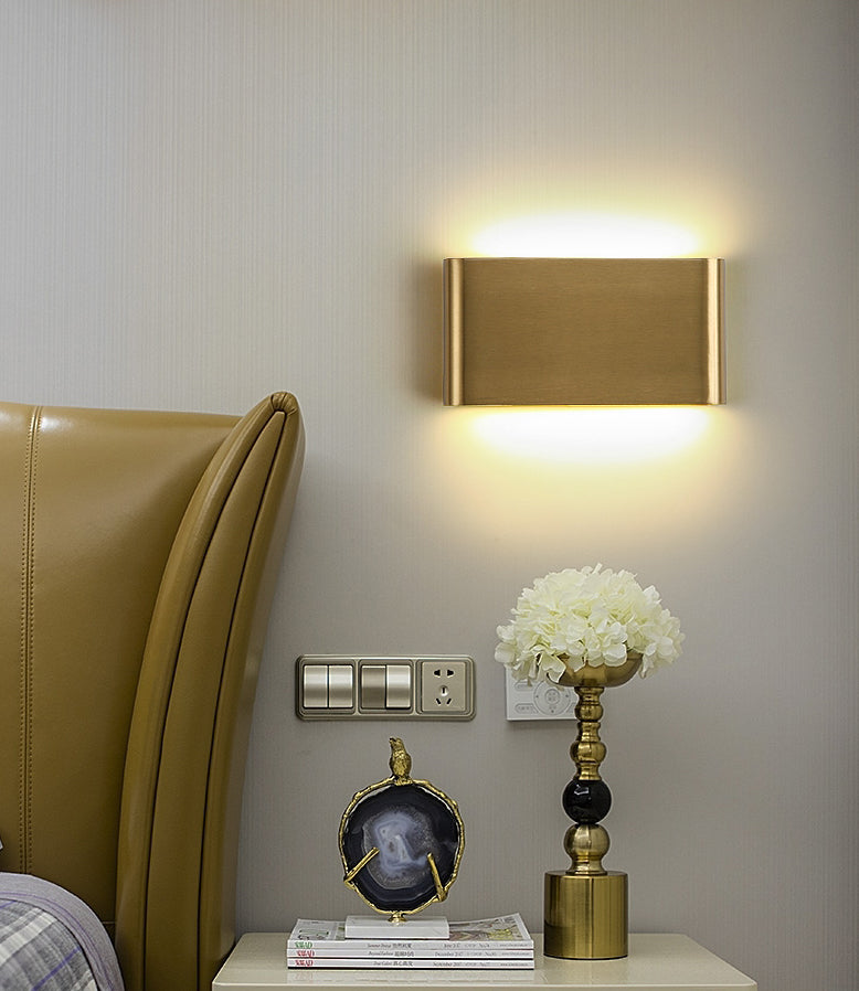 Modern Luxury Style Gold Geometric Wall Sconces Metal Wall Lighting Fixtures