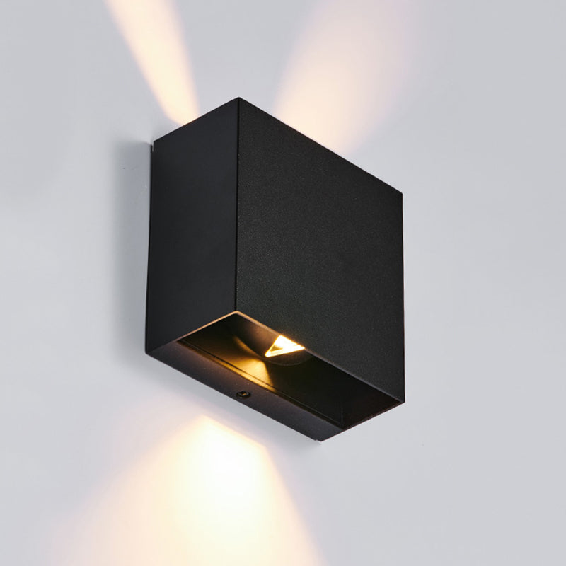 Moderno stile minimalista su e giù per la parete in metallo a parete a LED per parete esterna