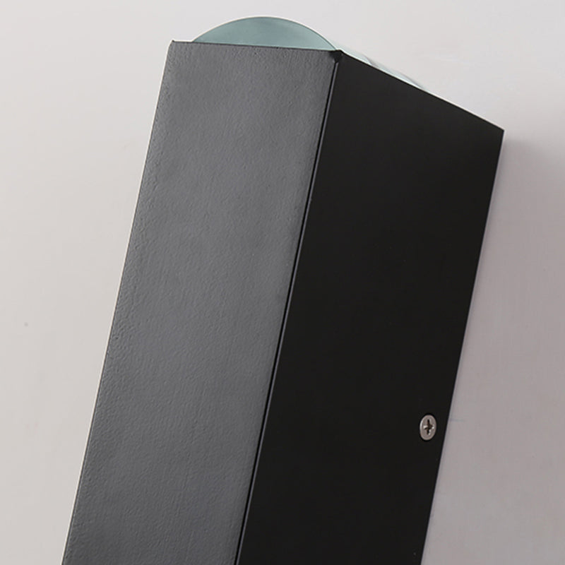 Sombra rectangular arriba y abajo de la pared LED aplanos modernos de estilo minimalista de metal de estilo minimalista