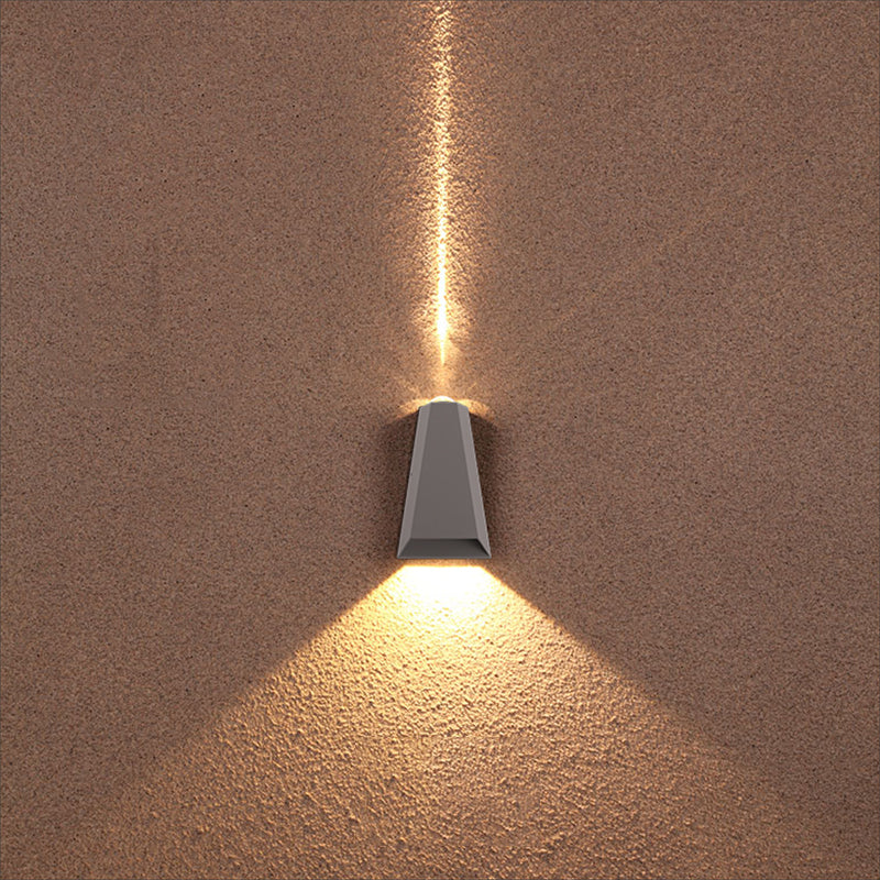 Modern Minimalist Style Geometric Up and Down LED Wall Sconce Metal Sconces