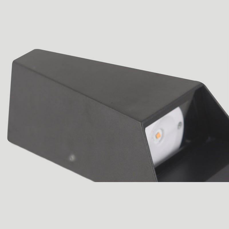 Modern Minimalist Style Geometric Up and Down LED Wall Sconce Metal Sconces