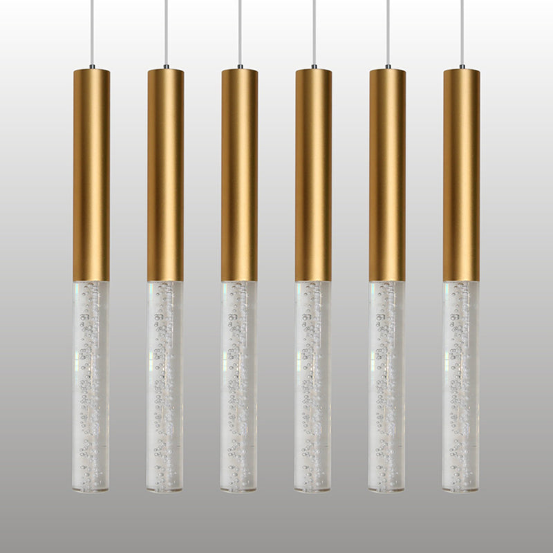 Blasenrohr -Federung Licht moderne Acrylschlafzimmer LED Hängende Leuchte