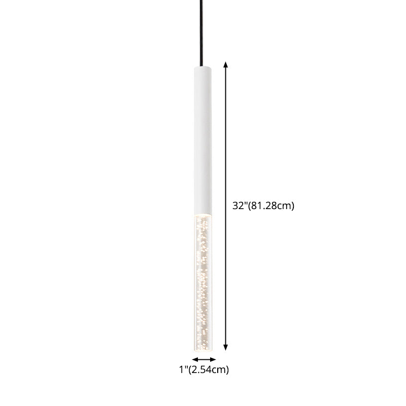 Blasenrohr -Federung Licht moderne Acrylschlafzimmer LED Hängende Leuchte