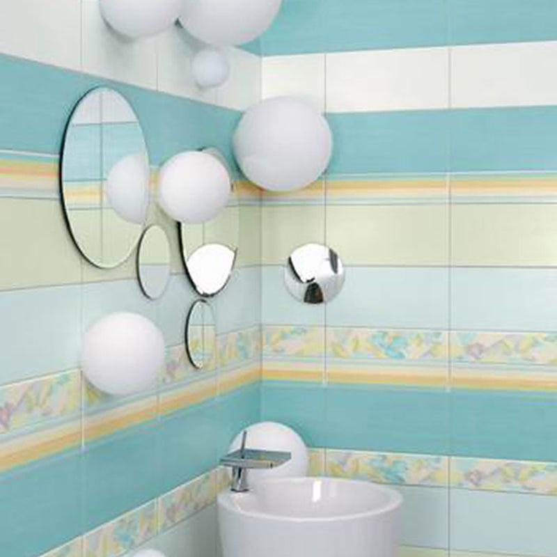 White Contemporary Glass Flush Mount 1-Light Spherical Flush Ceiling Light for Bedroom