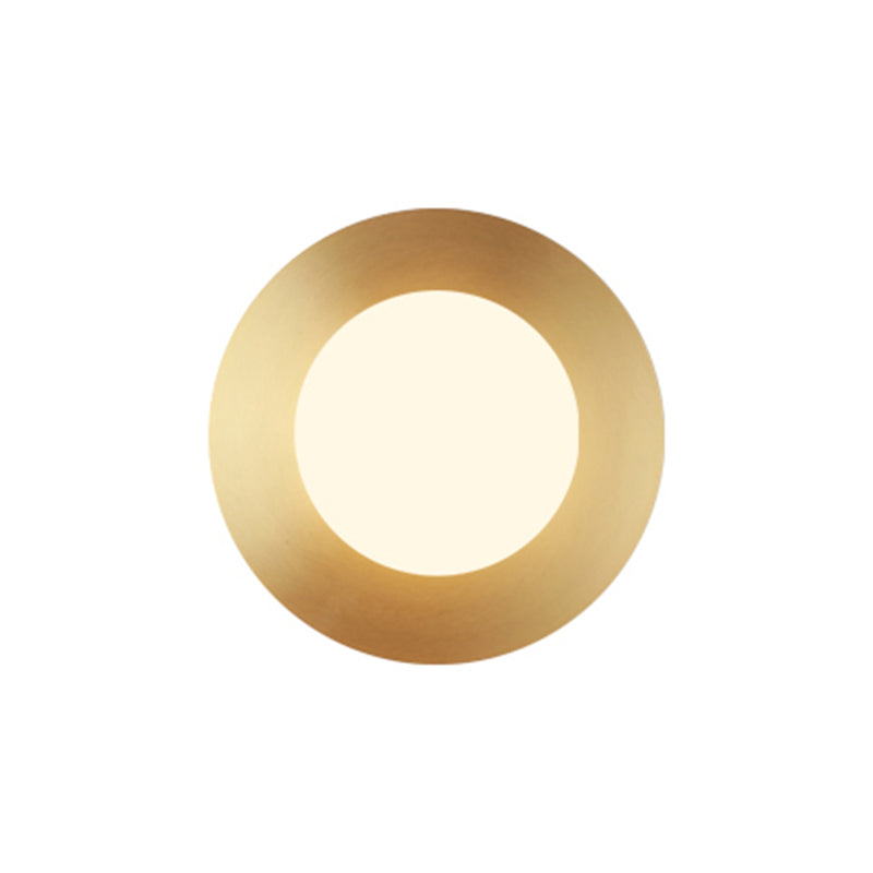 Orb Wall Mounted Light Fixture Contemporary Style Glass Flush Mount Wall Sconce for Bedroom