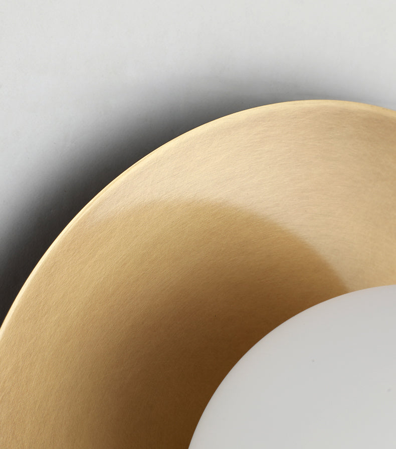 Orb Wall Mounted Light Fixture Contemporary Style Glass Flush Mount Wall Sconce for Bedroom