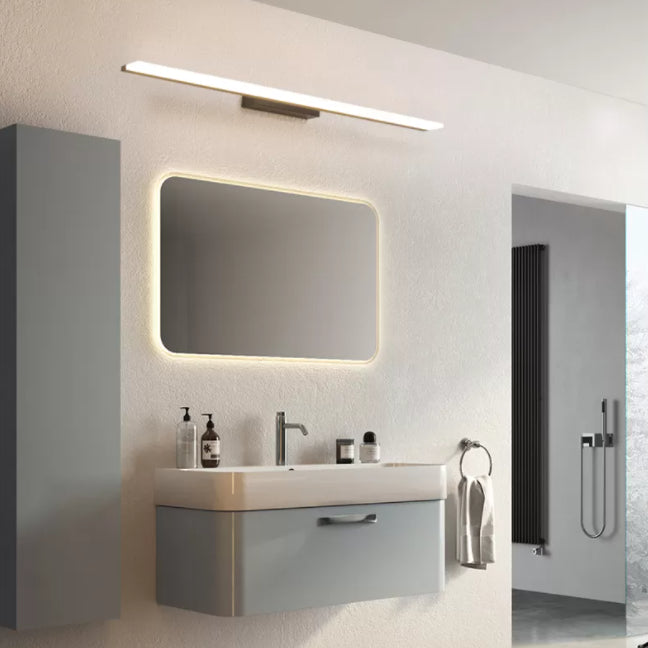 Black LED Linear Wall Sconce in Modern Luxury Style Aluminium Wall Lamp with Acrylic Shade