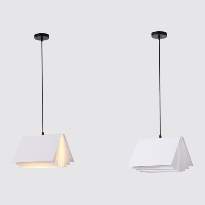 Libro moderno di semplicità a sospensione Lampada a sospensione in metallo a sospensione per il ristorante