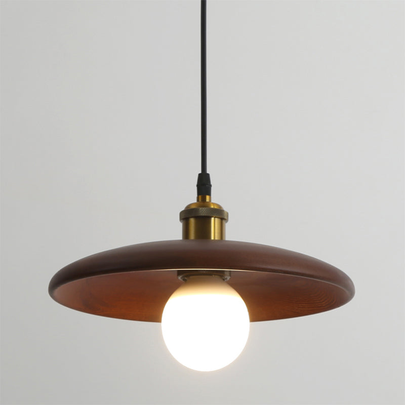 Minimalistischer Stil Anhänger Beleuchtungsbehandlung Kreis Anhänger Lichtkit mit Holzschatten