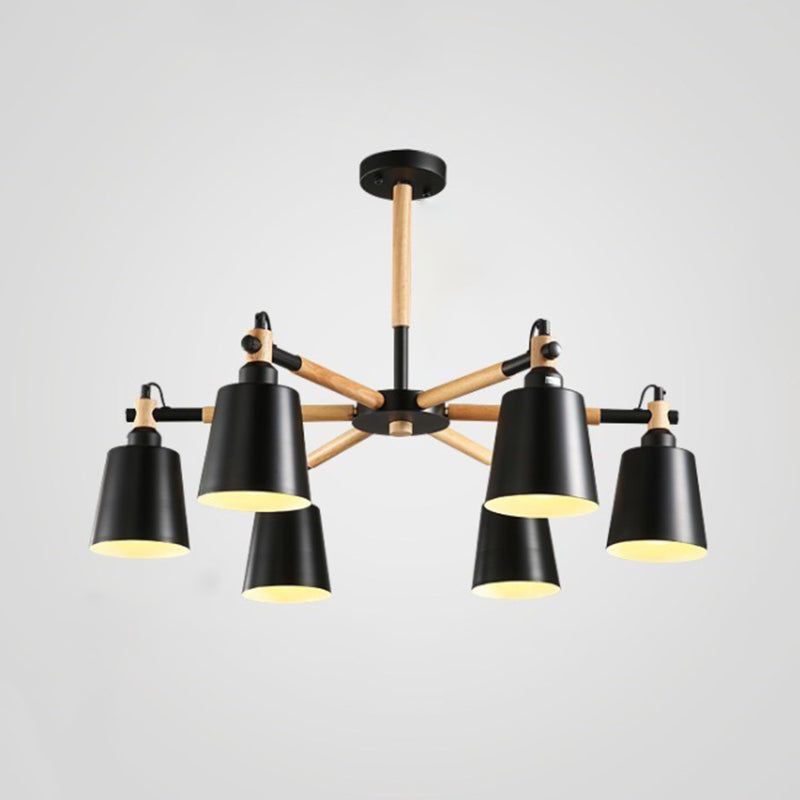 Sputnik Ceiling Hung Fixture Nordic-Style Metal Living Room Chandelier Lighting Fixture