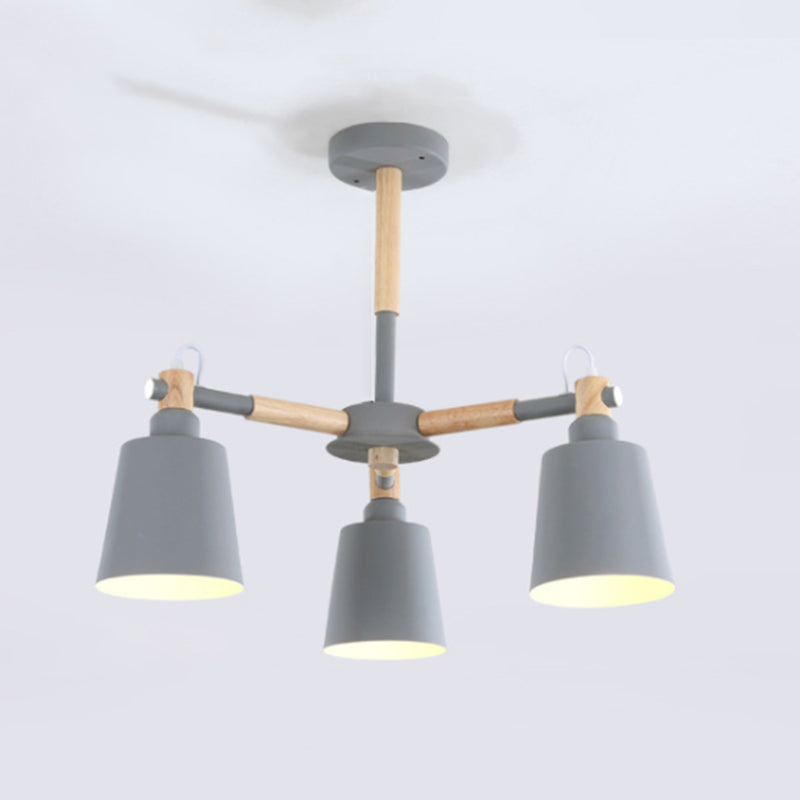 Sputnik Ceiling Hung Fixture Nordic-Style Metal Living Room Chandelier Lighting Fixture