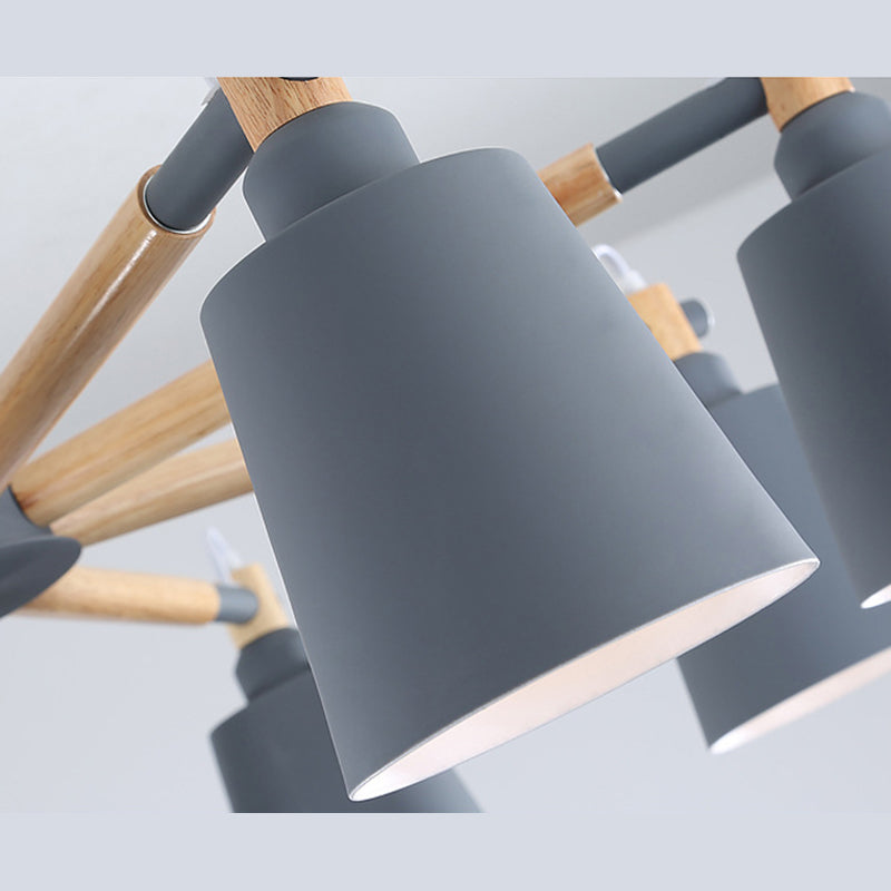 Sputnik Ceiling Hung Fixture Nordic-Style Metal Living Room Chandelier Lighting Fixture