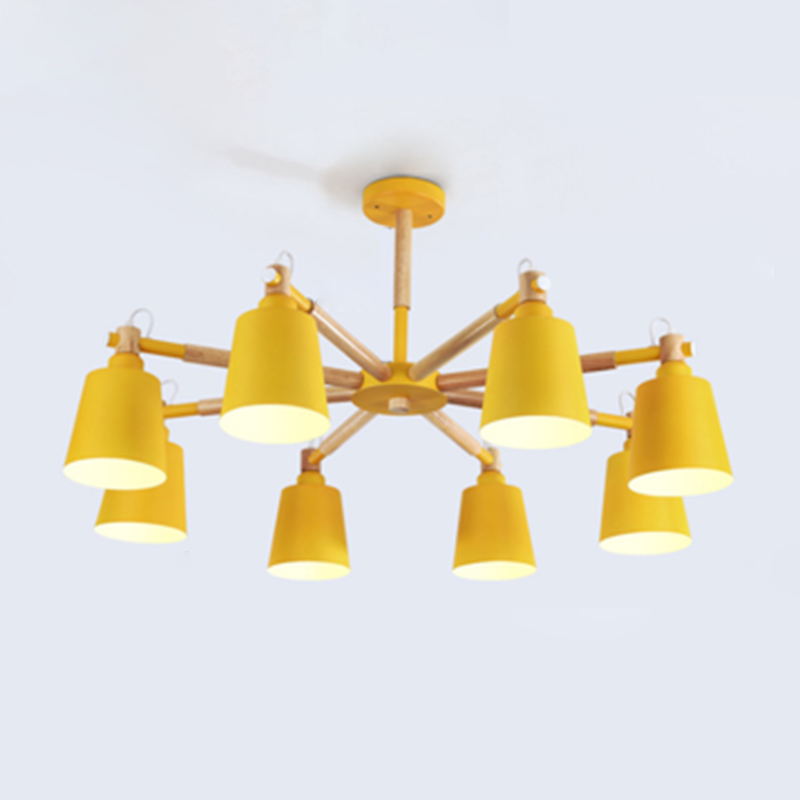 Sputnik Ceiling Hung Fixture Nordic-Style Metal Living Room Chandelier Lighting Fixture