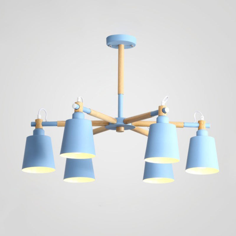 Sputnik Ceiling Hung Fixture Nordic-Style Metal Living Room Chandelier Lighting Fixture