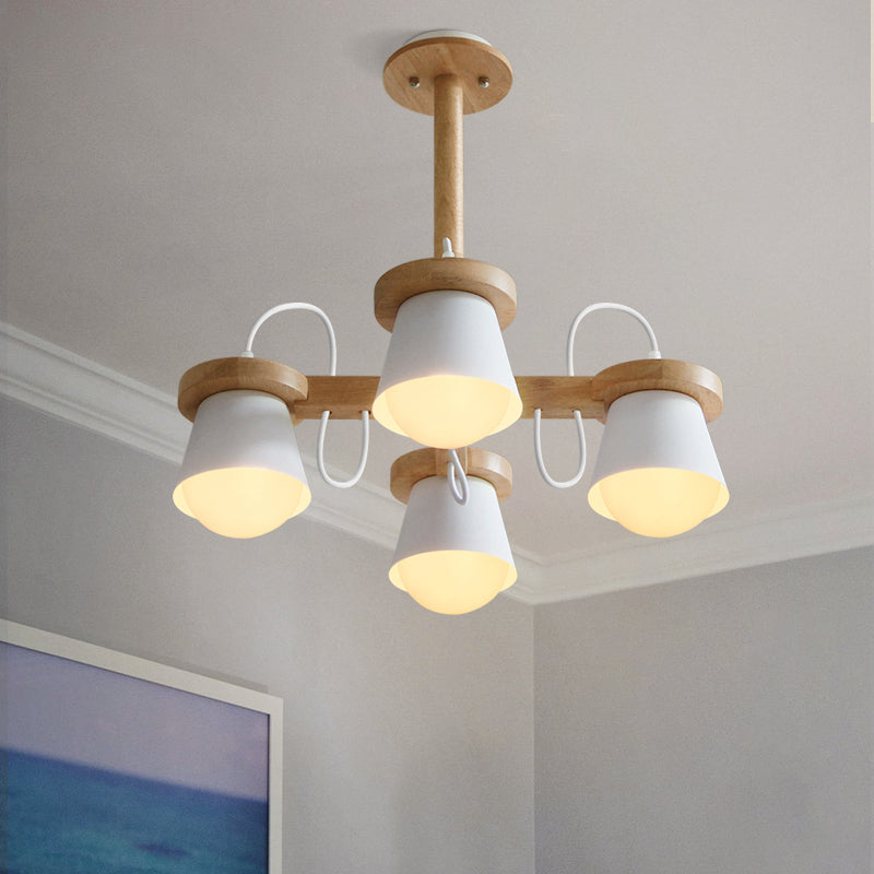 Modern Ceiling Pendant Wood Light Indoor Bedroom Shop Hotel Foyer Light