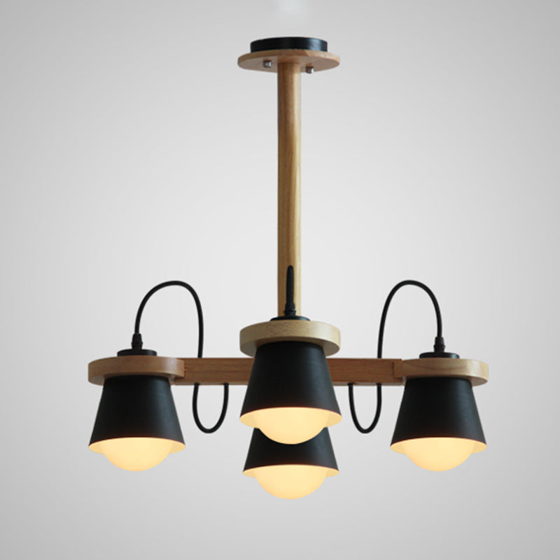 Modern Ceiling Pendant Wood Light Indoor Bedroom Shop Hotel Foyer Light