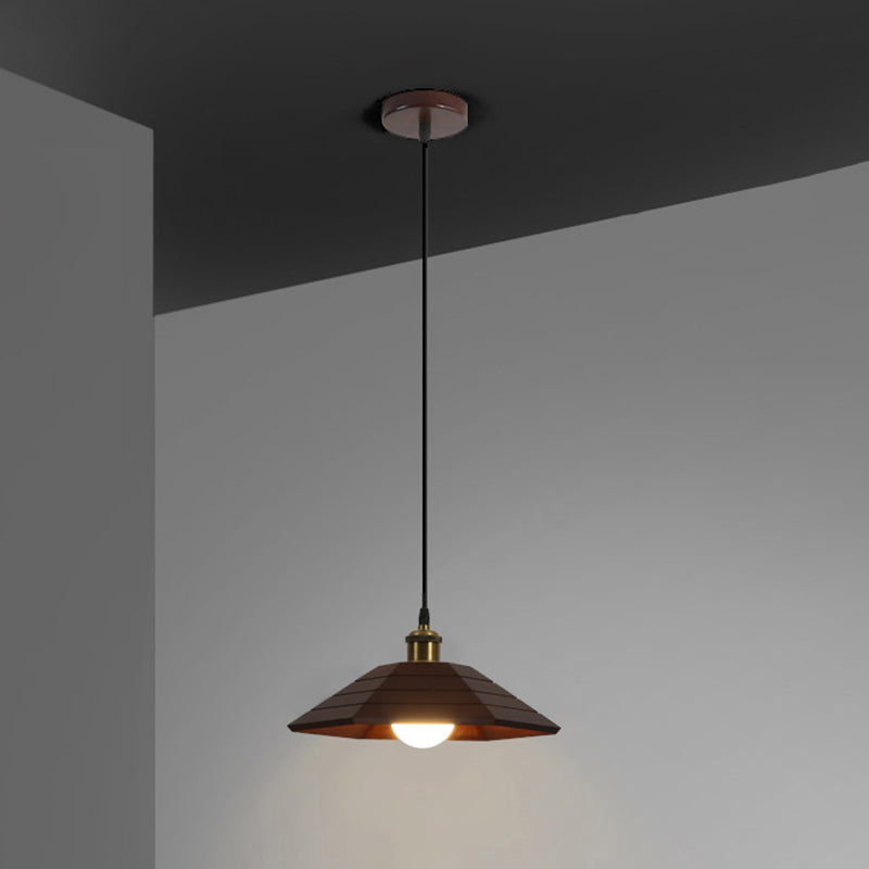 Houten gearceerde hanglampverlichting armatuur moderne stijl plafond hanglampje voor woonkamer
