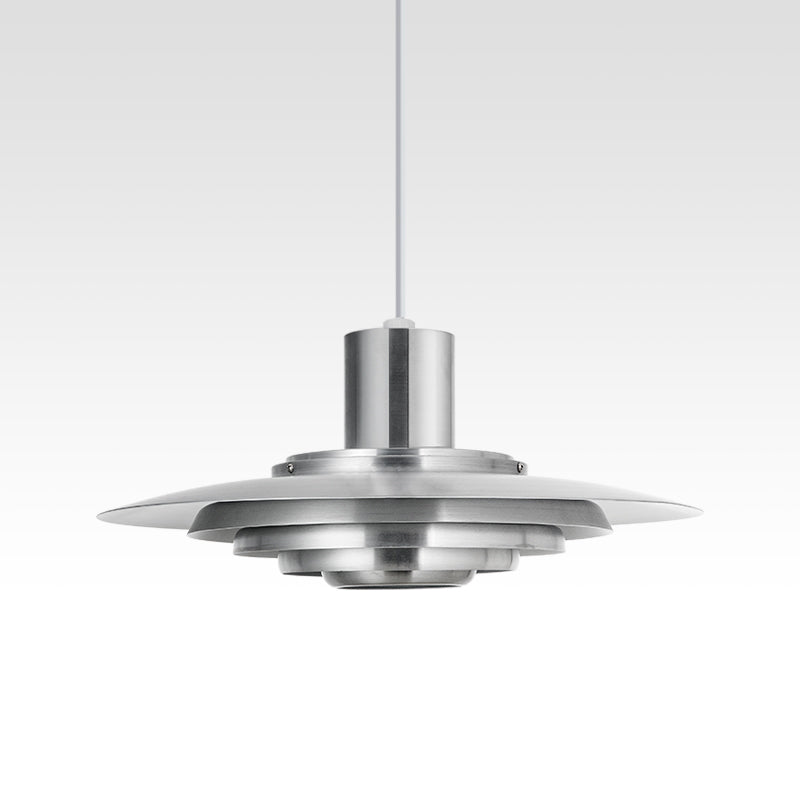 Dikke metalen schijf schaduw hanglamp moderne stijl in verlichting voor eetkamer