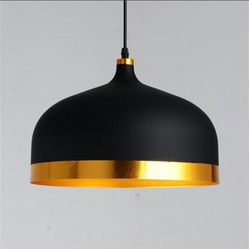 Postmoderne Kuppel Schatten Anhänger Lampe Metall 1-Licht-Esszimmer Hängende Leuchte
