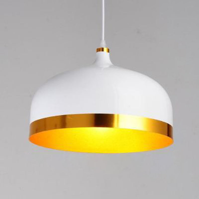 Postmoderne Kuppel Schatten Anhänger Lampe Metall 1-Licht-Esszimmer Hängende Leuchte