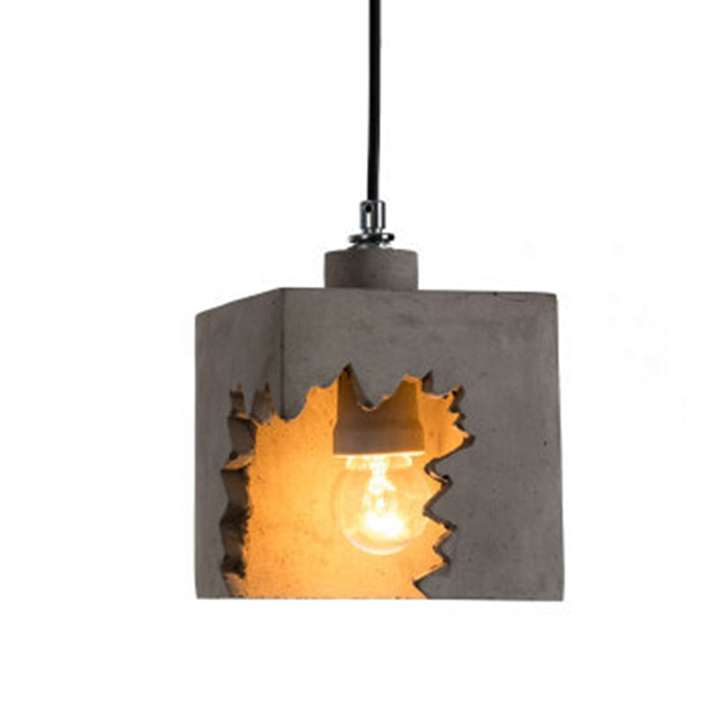 Grijs modern cement pendulum licht 1-licht hangend plafondlicht voor eetkamer
