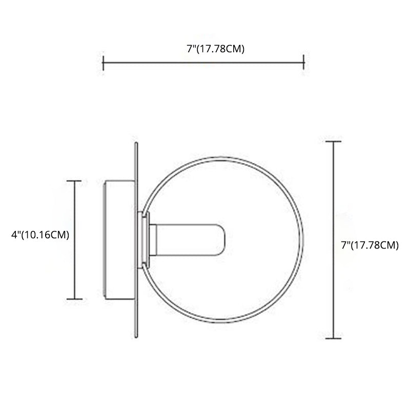 Moderne witte glazen wand sconce metalen lichte kamer binnen slaapkamerverlichting